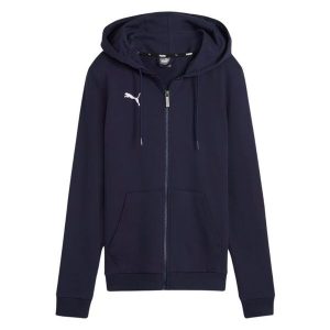 Bluza Rozpinana Damska Team Goal Casuals. Niebieskie bluzy Puma, bez wzorów, bez kaptura. Za 256,99 zł.