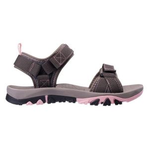 Sandały Hi-Tec Livian 92800602775 brązowe. Brązowe sandały bez wzorów, z gumy, bez obcasa, bez zapięcia. Za 193,91 zł.