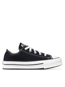 Converse Trampki Chuck Taylor All Star Eva Lift Ox 272857C Czarny. Czarne trampki Converse, bez wzorów, z materiału, bez zapięcia. Za 219,99 zł.