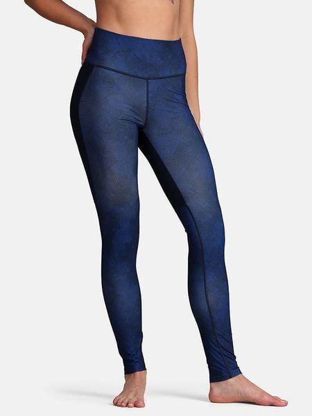 KARI TRAA Legginsy sportowe "Fierce" w kolorze czarno-granatowym rozmiar: S. Czarne legginsy Kari Traa, s, bez wzorów, z podwyższonym stanem, outdoorowe. Za 95,92 zł.