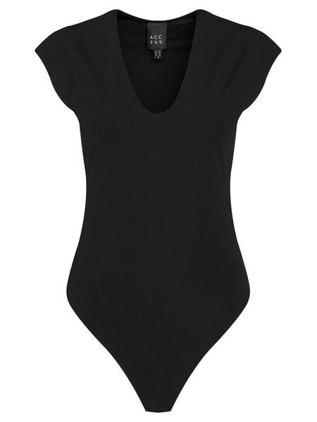 ACCESS FASHION Body 54-2150-377 Czarny Slim Fit. Czarne body i gorsety ACCESS FASHION, bez wzorów, z syntetyku. Za 219,99 zł.