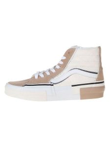 Vans Skórzane sneakersy "SK8 Reconstruct" w kolorze brązowo-kremowym rozmiar: 38. Brązowe trampki Vans, bez wzorów, z materiału, za kostkę, bez zapięcia. Za 135,49 zł.