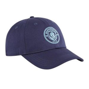 Czapka Z Daszkiem Manchester City FC. Niebieskie czapki Puma, bez wzorów. Za 128,99 zł.
