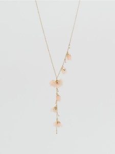 Naszyjnik z zawieszkami - brzoskwiniowy. Pomarańczowe naszyjniki Reserved. Za 59,99 zł.