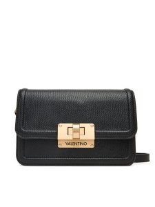 Valentino Torebka Floren VBS9A909LUC Czarny. Czarne listonoszki Valentino, bez wzorów, ze skóry, bez dodatków. Za 499,99 zł.