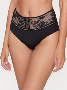 Passionata Figi klasyczne z wysokim stanem Olivia P49J30 Czarny. Czarne figi Passionata, bez wzorów, z syntetyku. Za 119,99 zł.