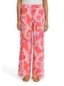 Betty Barclay Spodnie w kolorze jasnoróżowo-koralowym rozmiar: 40. Czerwone spodnie z wysokim stanem Betty Barclay, bez wzorów, z materiału, z podwyższonym stanem. Za 126,99 zł.