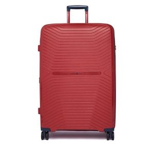 Walizka duża Beverly Hills Polo Club. Czerwone walizki Beverly Hills Polo Club, bez wzorów, duże. Za 399,99 zł.