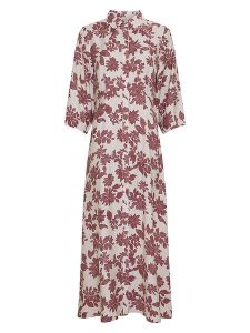 MOSS COPENHAGEN Sukienka w kolorze bordowo-kremowym rozmiar: M. Czerwone sukienki Moss Copenhagen, m, bez wzorów, bez kołnierzyka, bez ramiączek, maxi. Za 249,95 zł.