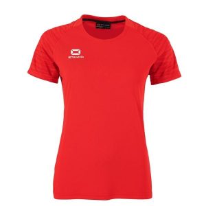 Damski jersey Stanno Bolt. Czerwone koszulki sportowe STANNO, bez wzorów, z jersey, bez ramiączek, na fitness i siłownię. Za 180,00 zł.