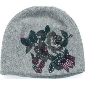 Czapka damska Kaszmirowe kwiaty szara (cz14227). Czapki marki Art of Polo. Za 54,70 zł.