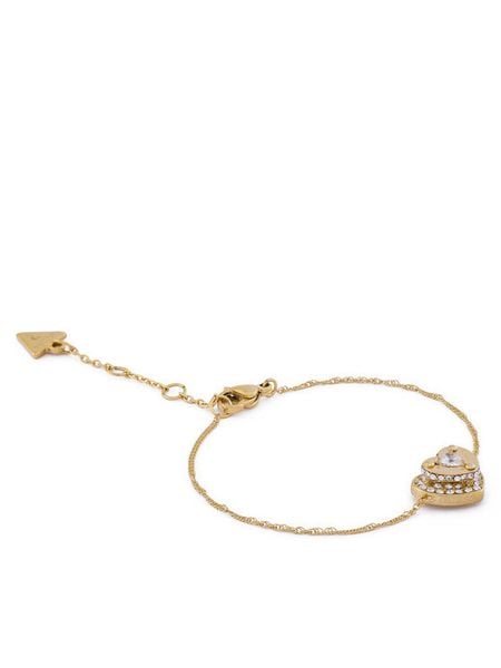 Guess Bransoletka JUBB05 550JW Złoty. Żółte bransoletki Guess, metalowe. Za 129,99 zł.