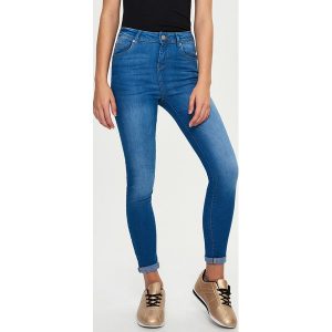 Jeansowe rurki high waist - Niebieski. Jeansy marki Sinsay. W wyprzedaży za 39,99 zł.
