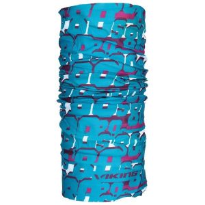 Komin na szyję wielofunkcyjny Viking Regular, bandana, chusta. Niebieskie apaszki i chusty Viking, bez wzorów. Za 29,90 zł.
