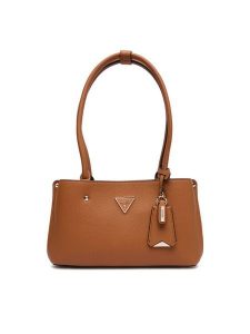 Guess Torebka Meridian II HWBG69 74090 Brązowy. Brązowe torebki klasyczne Guess, z aplikacjami, ze skóry, bez dodatków. Za 439,99 zł.