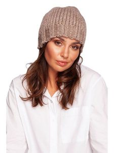 Be Wear Czapka w kolorze beżowym rozmiar: onesize. Brązowe czapki Be Wear, bez wzorów, z materiału. Za 86,99 zł.