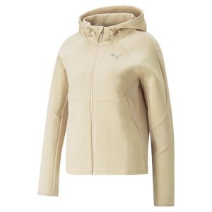 Bluza Sportowa Damska Puma Evostripe Fz. Brązowe bluzy Puma, xs, bez wzorów, bez kaptura. Za 222,99 zł.