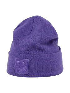 ELBSAND Czapka "Bea" w kolorze fioletowym rozmiar: onesize. Różowe czapki ELBSAND, z aplikacjami, prążkowane. Za 96,60 zł.