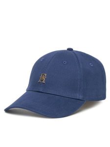 Tommy Hilfiger Czapka z daszkiem Elevated Chic AW0AW17631 Granatowy. Niebieskie czapki TOMMY HILFIGER, bez wzorów, z bawełny. Za 149,99 zł.