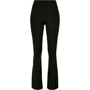 Damskie legginsy z wysokim stanem z flarą Urban Classics Recycled GT. Czarne legginsy Urban Classics, bez wzorów, z materiału, z podwyższonym stanem. Za 206,00 zł.