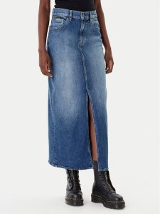 G-Star Raw Spódnica jeansowa Viktoria D24385-E106 Niebieski Regular Fit. Niebieskie spódnice G-Star Raw, bez wzorów, z bawełny, retro. Za 419,99 zł.