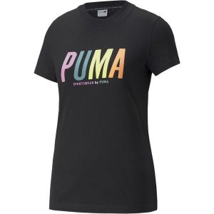 Koszulka treningowa damska Puma Swxp Graphic. Czerwone bluzki Puma, s, bez wzorów, sportowe, bez kołnierzyka, bez ramiączek. Za 226,00 zł.