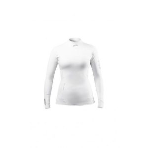Koszulka lajkra dla kobiet Zhik ECO Long Sleeve. Białe bluzki ZHIK, s, bez wzorów, sportowe, bez kołnierzyka, bez ramiączek. W wyprzedaży za 266,25 zł.