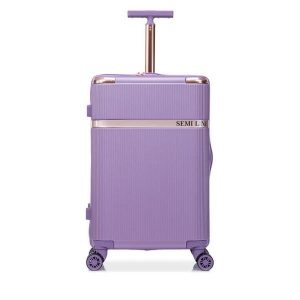 Walizka średnia Semi Line. Fioletowe walizki Semi-line, bez wzorów, średnie. Za 229,99 zł.