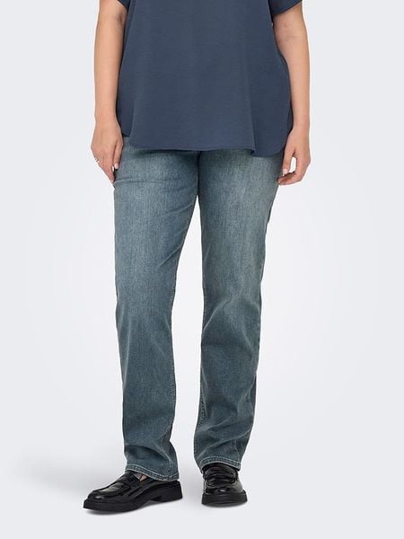 ONLY Dżinsy - Regular fit - w kolorze niebieskim rozmiar: 44/L32. Niebieskie jeansy ONLY, z aplikacjami, ze skóry. Za 145,26 zł.