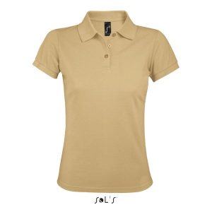 Damska koszulka polo Sol's Prime. Brązowe bluzki SOL'S, s, bez wzorów, eleganckie, bez kołnierzyka, bez ramiączek. Za 124,00 zł.