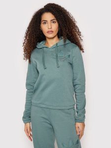 Adidas Bluza HE4733 Zielony Regular Fit. Zielone bluzy ADIDAS, bez wzorów, z bawełny, bez kaptura. Za 349,99 zł.
