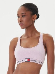 Tommy Hilfiger Biustonosz top UW0UW06221 Różowy. Czerwone topy TOMMY HILFIGER, xl, bez wzorów, z bawełny, bez kołnierzyka, bez ramiączek. Za 149,99 zł.