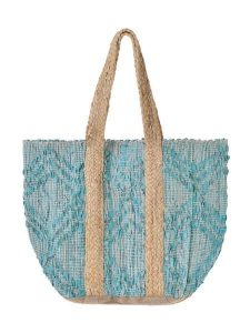 BLE Shopper bag w kolorze turkusowym - wys. 40 x 31 cm rozmiar: onesize. Niebieskie shopper bag BLE, bez wzorów, z materiału, na ramię, bez dodatków. Za 84,99 zł.