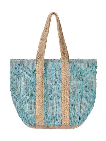 BLE Shopper bag w kolorze turkusowym - wys. 40 x 31 cm rozmiar: onesize. Niebieskie shopper bag BLE, bez wzorów, z materiału, na ramię, bez dodatków. Za 73,95 zł.