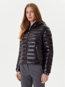 Tommy Hilfiger Kurtka puchowa WW0WW46788 Czarny Regular Fit. Czarne kurtki TOMMY HILFIGER, m, bez wzorów, z puchu, bez kaptura. Za 579,99 zł.