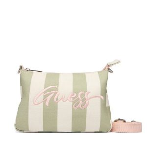 Torebka Guess. Zielone listonoszki Guess, z aplikacjami, bez dodatków. Za 179,99 zł.