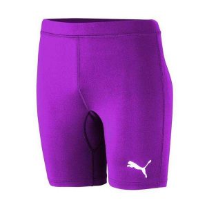 Spodenki Damskie Liga Base Layer. Fioletowe szorty Puma, bez wzorów, sportowe. Za 149,99 zł.