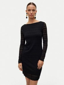 Vero Moda Sukienka koktajlowa Zoe 10315445 Czarny Slim Fit. Czarne kombinezony Vero Moda, s, bez wzorów, z syntetyku, wizytowe, bez kołnierzyka, bez ramiączek. Za 99,99 zł.