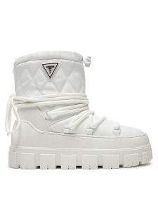 Guess Śniegowce Uniques FLFUNI FAB10 Biały. Białe buty zimowe Guess, z materiału, bez obcasa, bez zapięcia. Za 759,99 zł.