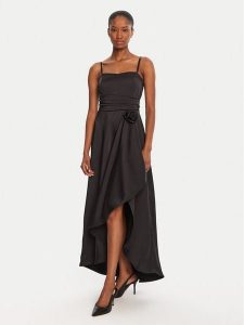 Rinascimento Sukienka koktajlowa CFC0125211003 Czarny Regular Fit. Czarne sukienki Rinascimento, xl, bez wzorów, z syntetyku, wizytowe, bez kołnierzyka, bez ramiączek. Za 629,99 zł.