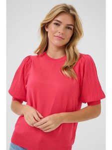 Kaffe Bluzka w kolorze różowym rozmiar: M. Różowe bluzki Kaffe, m, bez wzorów, bez kołnierzyka, bez ramiączek. Za 74,95 zł.