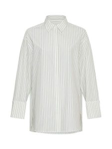 MOSS COPENHAGEN Koszula w kolorze białym rozmiar: L/XL. Białe koszule Moss Copenhagen, l, bez wzorów, bez kołnierzyka, bez ramiączek. Za 158,10 zł.