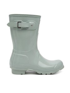 Hunter Kalosze WFS1000RGL Błękitny. Niebieskie kalosze Hunter, bez wzorów, z tworzywa sztucznego. Za 309,99 zł.