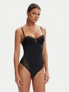 BOSS Body Guipure 50561173 Czarny. Czarne body i gorsety Boss, bez wzorów, z syntetyku. Za 499,99 zł.