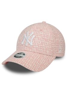 New Era Czapka z daszkiem Wmns Summer Tweed Nyy 60434980 Różowy. Czerwone czapki New Era, bez wzorów, z materiału. Za 99,99 zł.