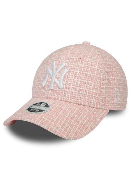 New Era Czapka z daszkiem Wmns Summer Tweed Nyy 60434980 Różowy. Czerwone czapki New Era, bez wzorów, z materiału. Za 99,99 zł.