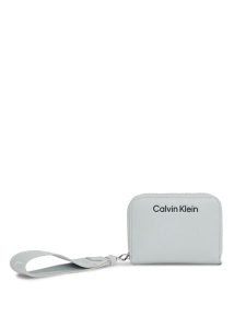 Calvin Klein Portfel Gracie K60K611688 Szary. Szare portfele Calvin Klein, bez wzorów, ze skóry. Za 239,99 zł.