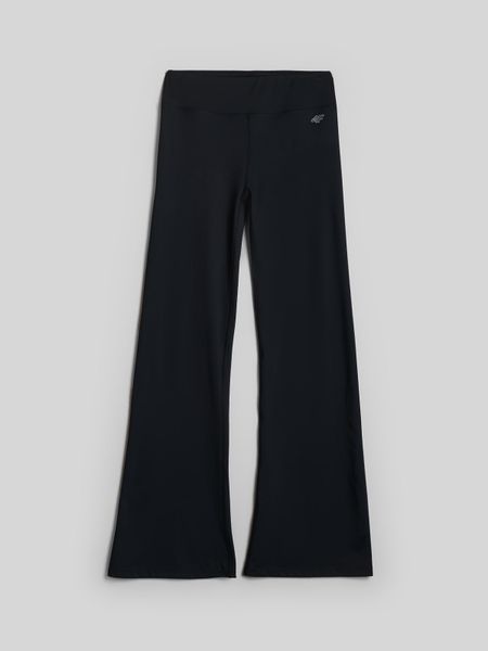4F Legginsy trekkingowe szybkoschnące damskie - czarne L. Czarne legginsy 4f, bez wzorów, z podwyższonym stanem. Za 169,99 zł.