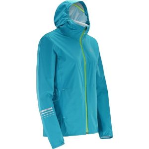 Kurtka trekkingowa damska Salomon Lightning WP. Niebieskie kurtki Salomon, xs, bez wzorów, z softshellu, bez kaptura. Za 291,00 zł.