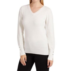 Guess Bluza Damska Biała z Cyrkoniami, Slim Fit. Białe bluzy Guess, z aplikacjami, bez kaptura. Za 306,99 zł.